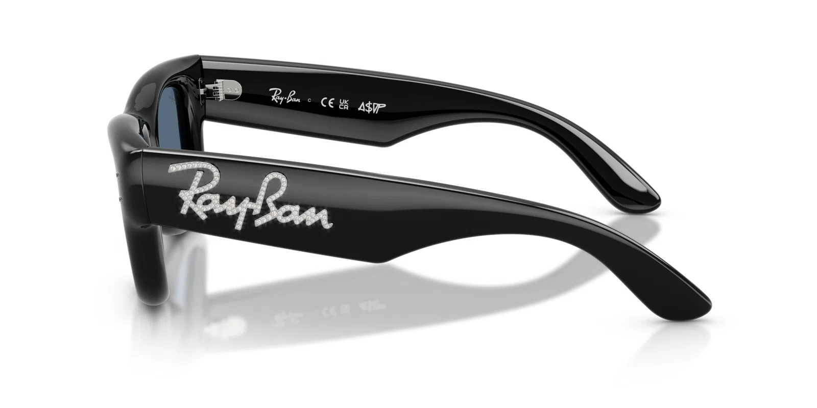 Ray-Ban Wayfarer Puffer 4940B Sunglasses - Green & Strass - view 56
